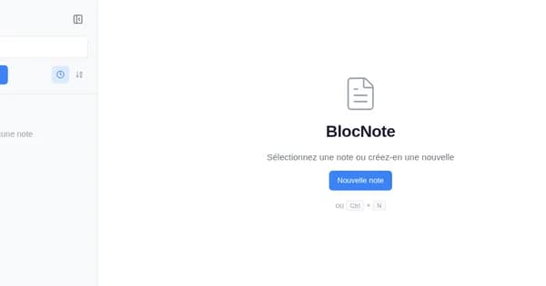BlocNote screenshot 2