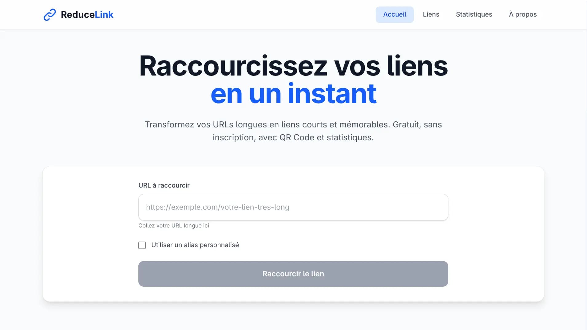 ReduceLink screenshot 1